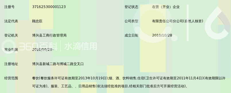 滨州市丽源餐饮服务有限公司博兴新华丽源大酒