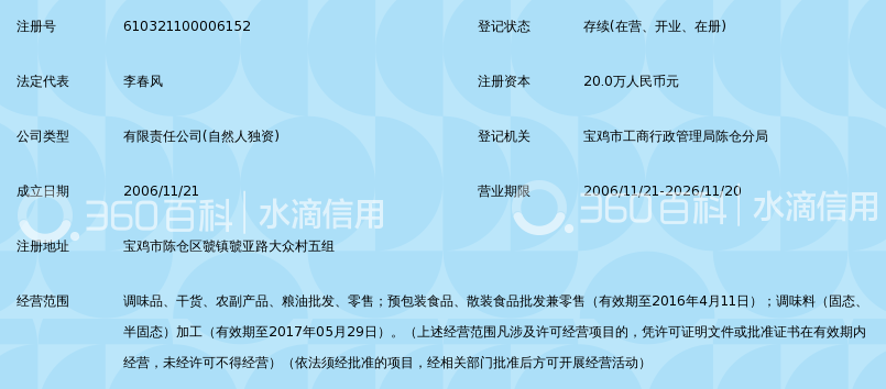 宝鸡市小辣妹调味品有限公司