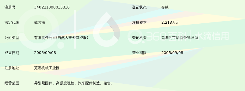 芜湖强振汽车紧固件有限公司_360百科