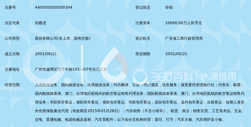 广东省中国旅行社股份有限公司_360百科
