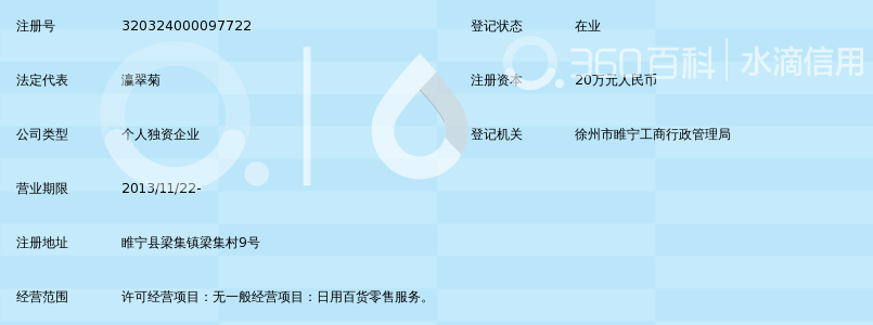 睢宁县梁集镇梁集村瀛翠菊百货批发门市_360