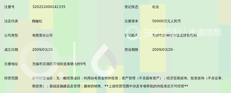 无锡山水城投资发展有限公司_360百科