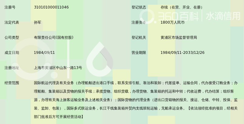 中国上海外轮代理有限公司_360百科