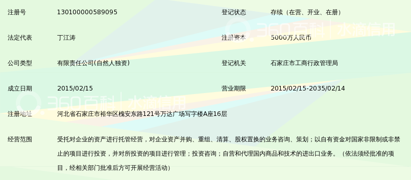 河北华茂资产管理有限公司_360百科