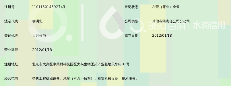 北京三一工程机械有限公司大兴分部_360百科