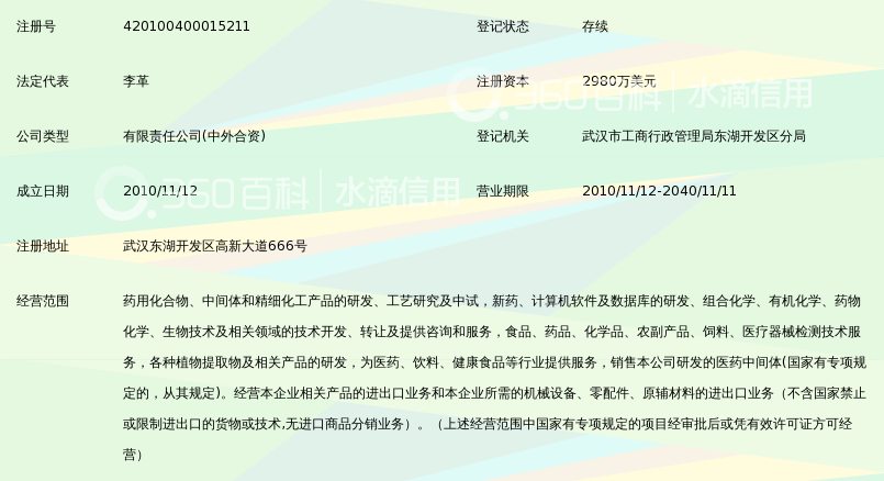 武汉药明康德新药开发有限公司_360百科