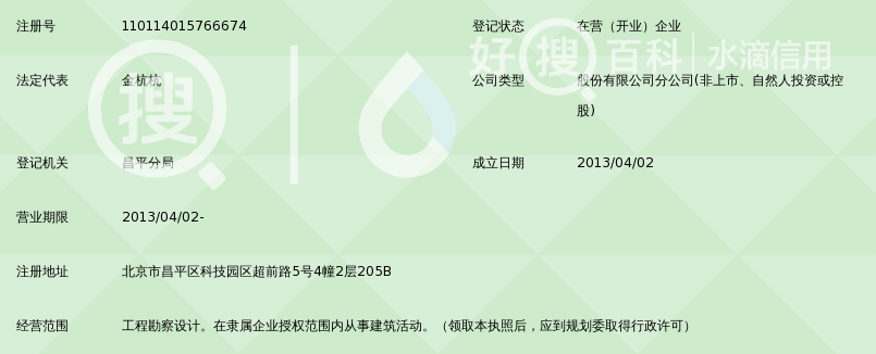 五洋建设集团股份有限公司北京建筑设计分公司