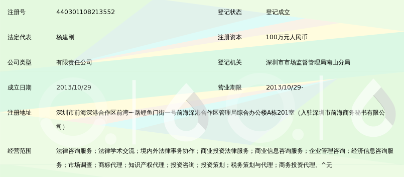 深圳前海中港法律服务中心有限公司_360百科