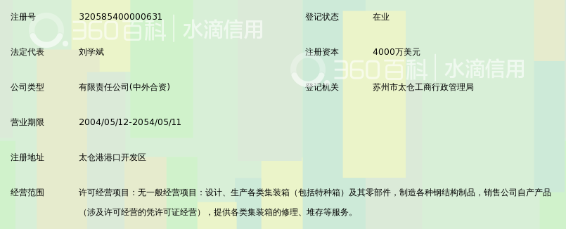 太仓中集集装箱制造有限公司_360百科