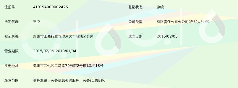 淮安美智人力资源有限公司郑州分公司_360百