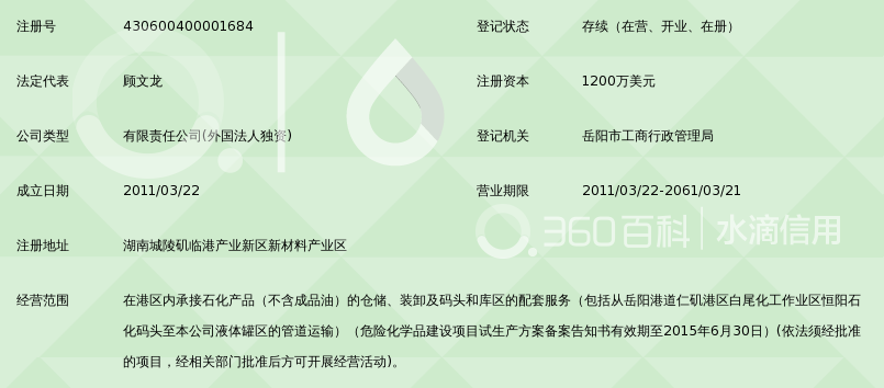 岳阳恒阳化工储运有限公司_360百科
