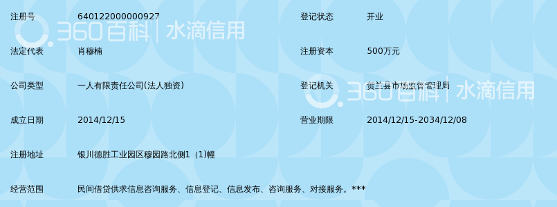 宁夏民间借贷登记服务中心有限责任公司_360