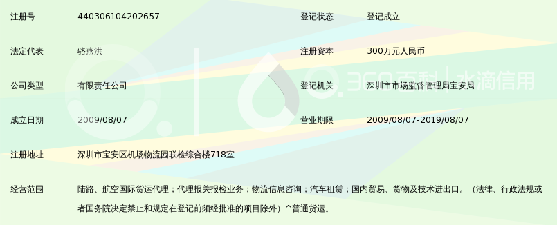 深圳市羽航运通国际货运代理有限公司_360百