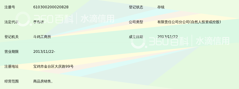 宝鸡市泽润房地产开发有限公司泽润金花国际接