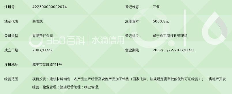 咸宁市天成投资有限公司_360百科