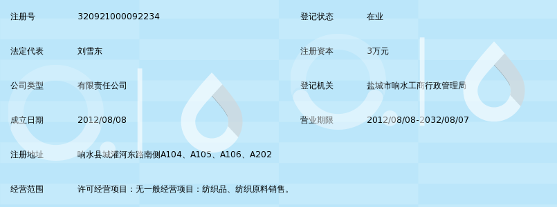 响水县东翔纺织有限公司_360百科