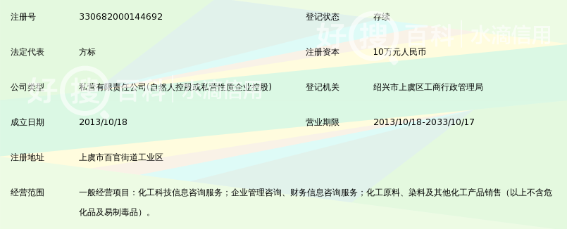 上虞市同利化工科技咨询有限公司